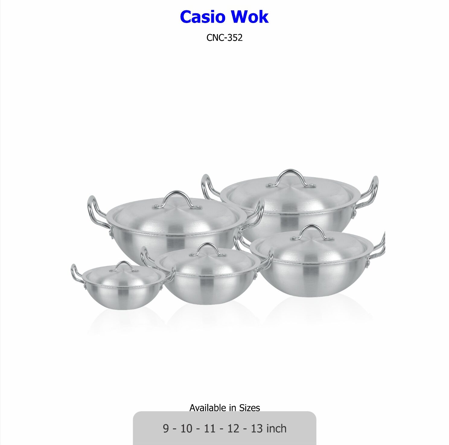 Casio Wok  (Karahi) Metal Finish